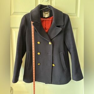 J. Crew Navy Blue Peacoat Classic Design Size 6
